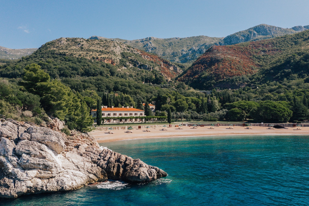Ensconced by cedar pines and olive groves, Villa Miločer at Aman Sveti Stefan has reopened on Montenegro’s majestic Adriatic shores.