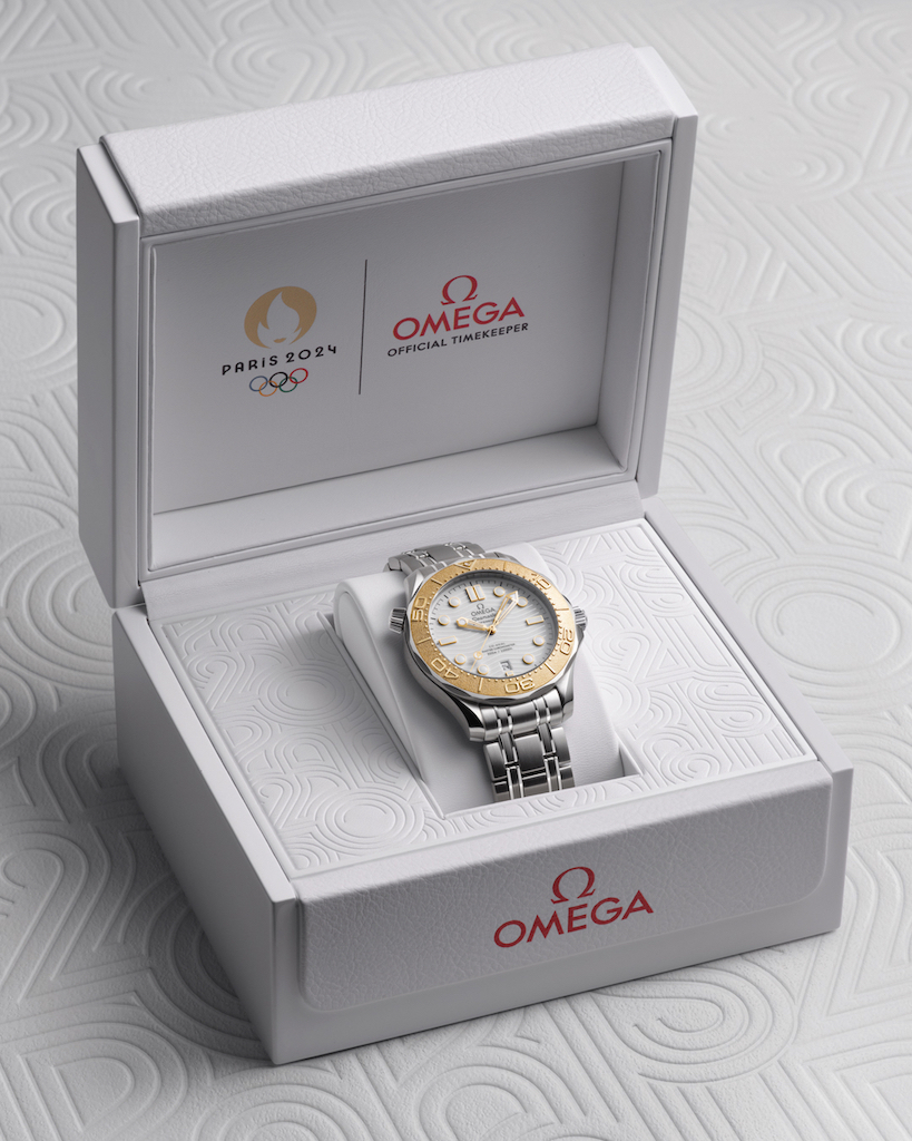 Omega launches the Seamaster Diver 300M 'Paris 2024' Special Edition timepiece, a year out from the next Olympic Games. 