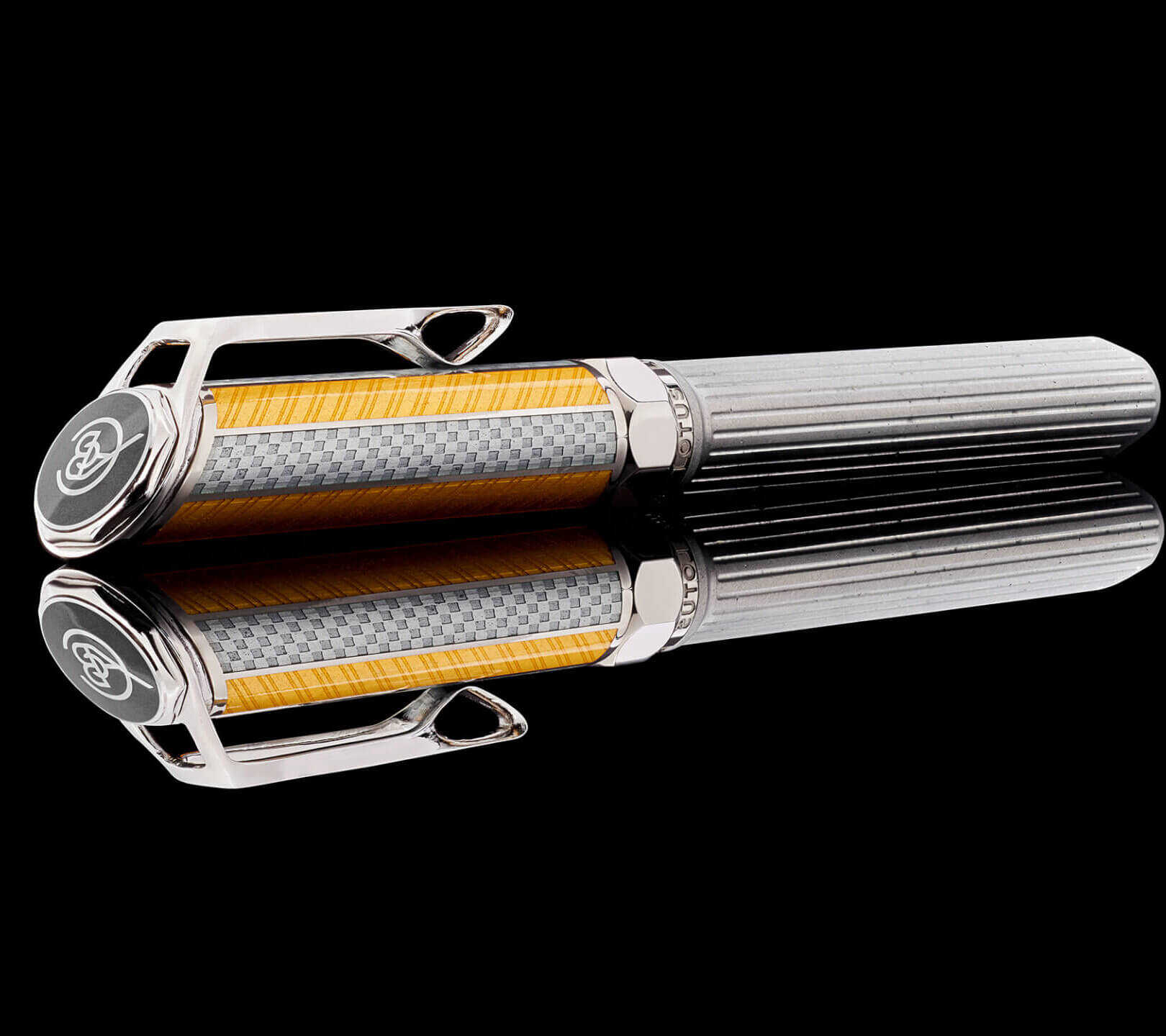British auto marque Lotus has collaborated with British writing instrument brand Onoto to create an anniversary fountain pen made from the company's Formula One cars. 