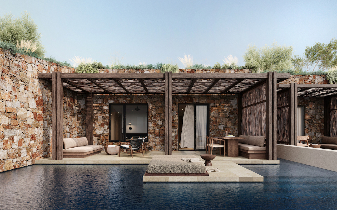 Gundari, a new Greek hideaway, captures the beauty of its Aegean surrounds with rustic luxury and cutting-edge service. 