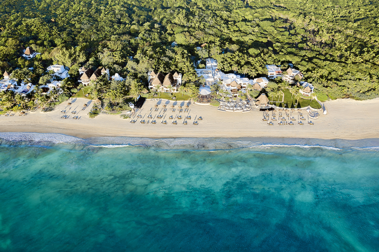 Turtle conservation and protecting the endangered Melipona bee are among the sustainable initiatives adopted at the newly renovated Maroma, A Belmond Hotel, Riviera Maya on the white sands of Mexico’s Caribbean Coast.