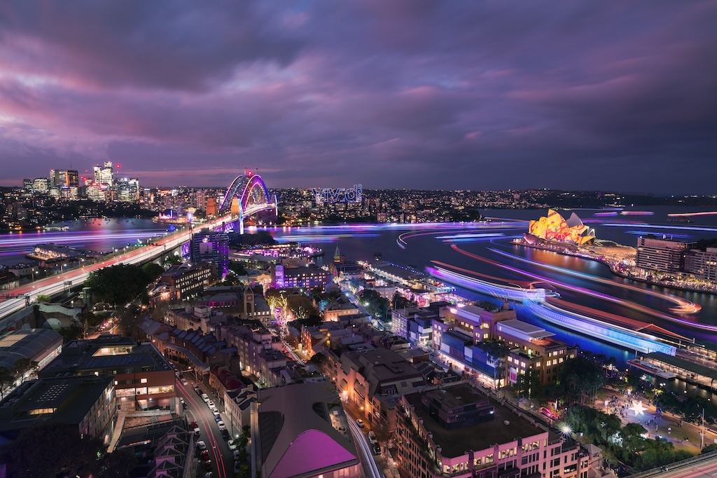 Step into our world of world-class art, entertainment, dining and one-of-a-kind experiences as Vivid Sydney shines a light on the city.