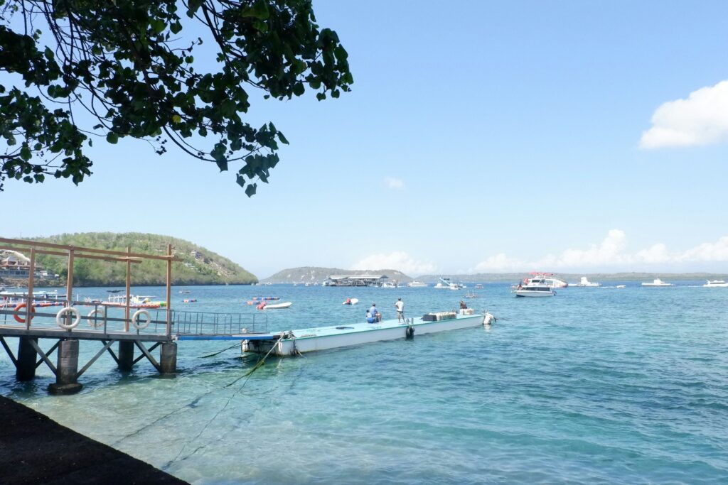 Sanur beach and dock