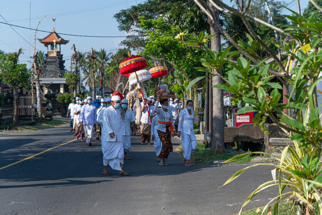 traditional parade in Bali