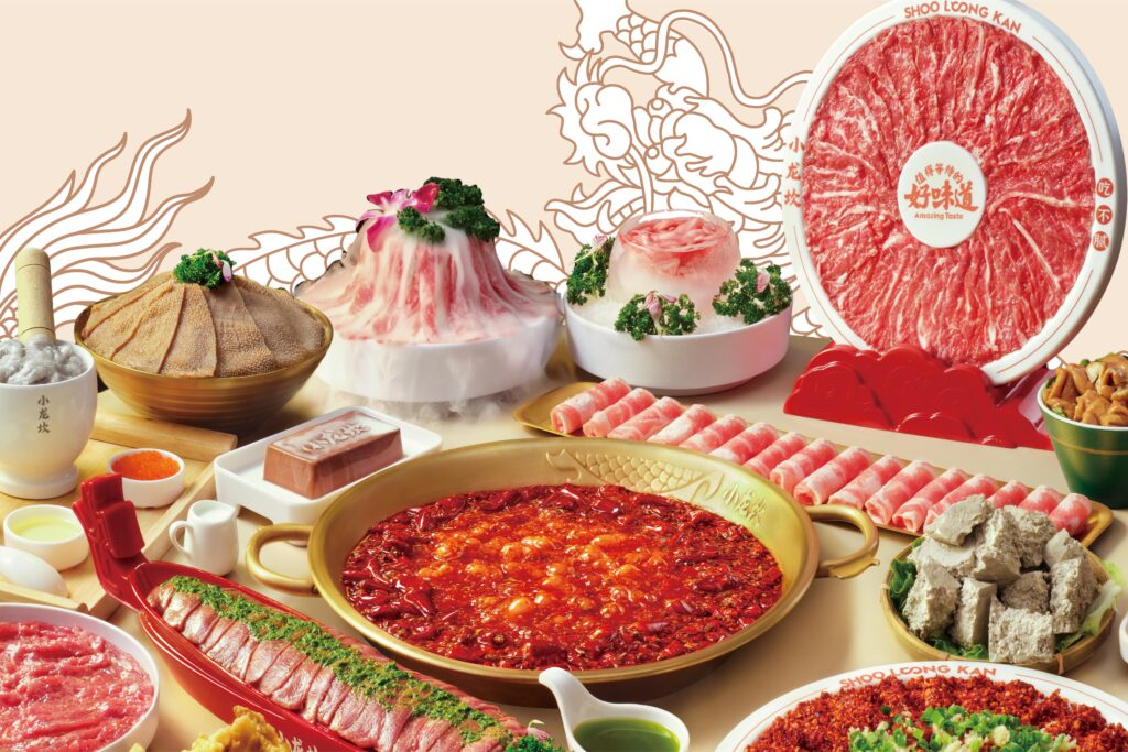 meat platters at Shoo Loong Kan