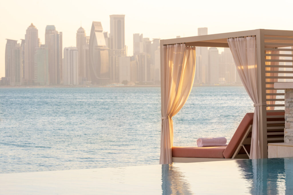 Four Seasons Resort and Residences The Pearl Qatar waterfront cabana