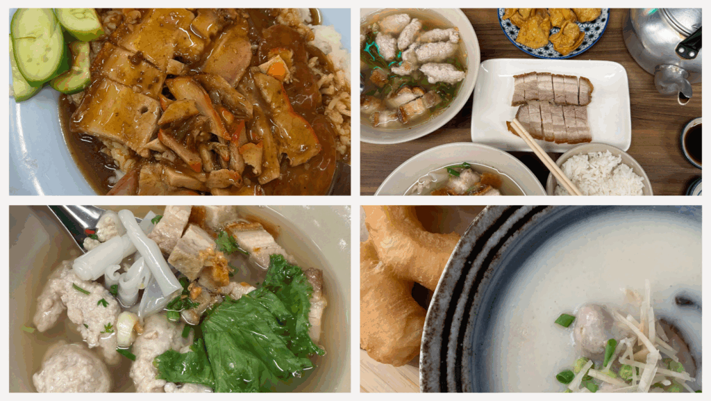 traditional Thai breakfast items in Bangkok