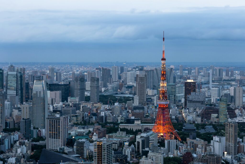 view of Tokyo from Mori Tower skydeck