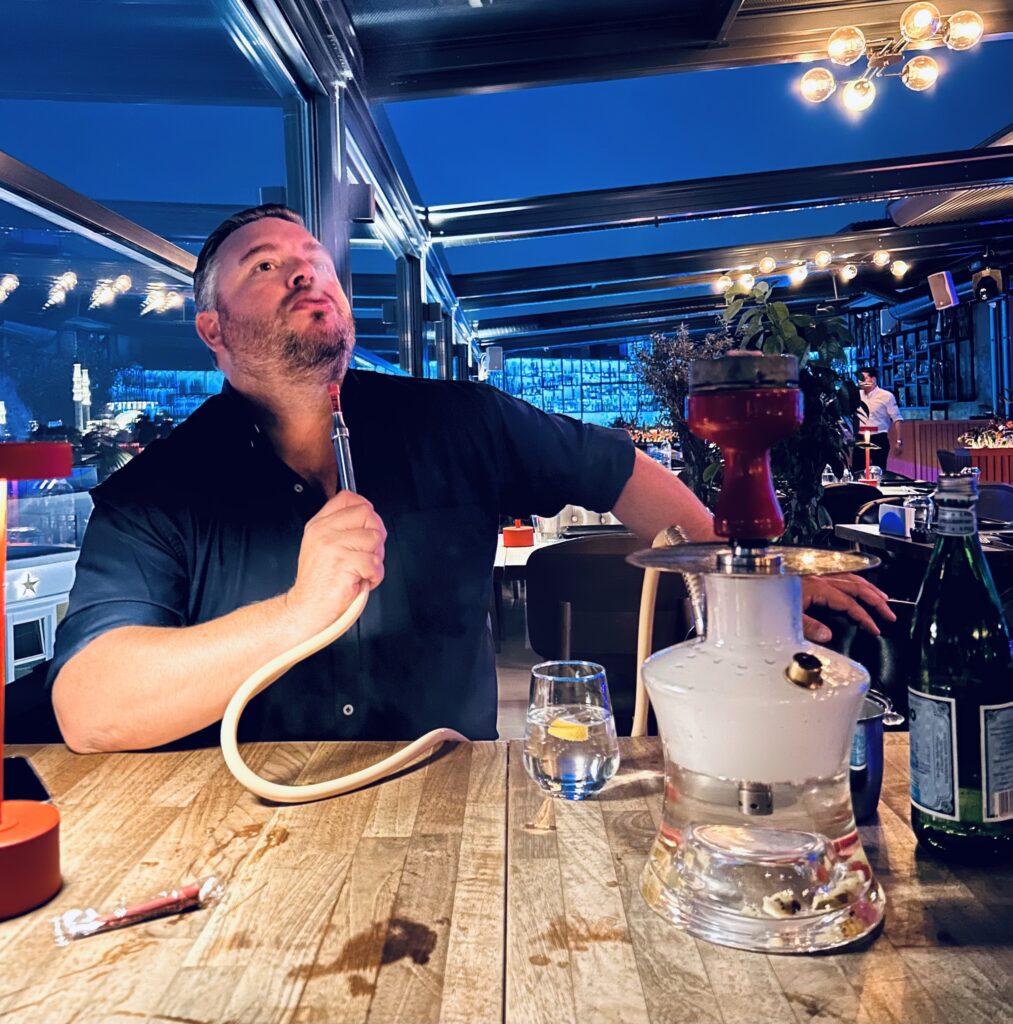 smoking Turkish shisha