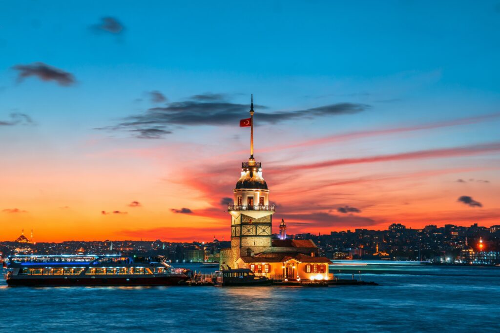 Istanbul Bosphorus at sunset