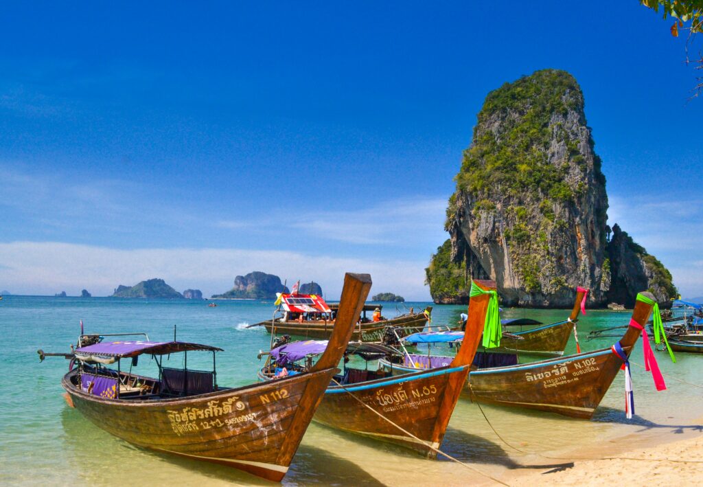 Boats on Phuket beach