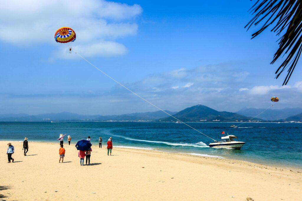 Sanya Beach parasailing