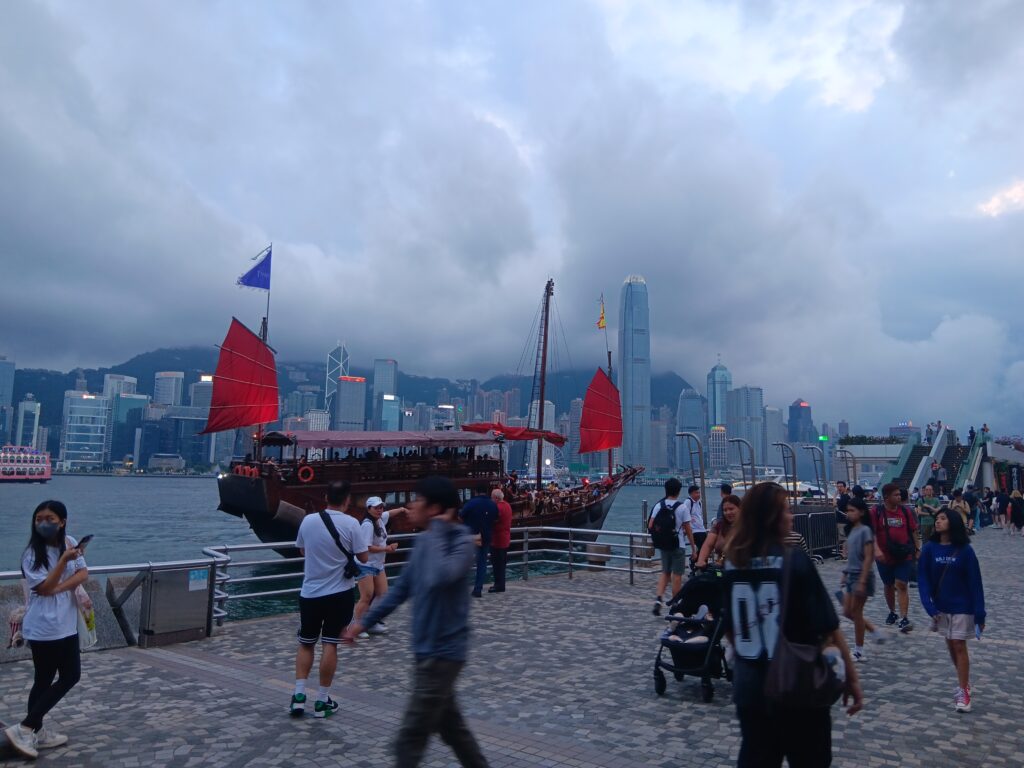 Aqua Luna in Hong Kong Harbour