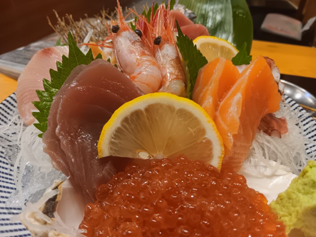 sashimi at Thonglor izakaya