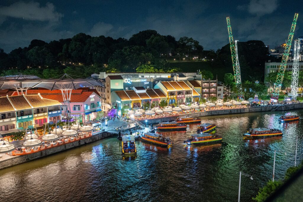 Clarke Quay at night