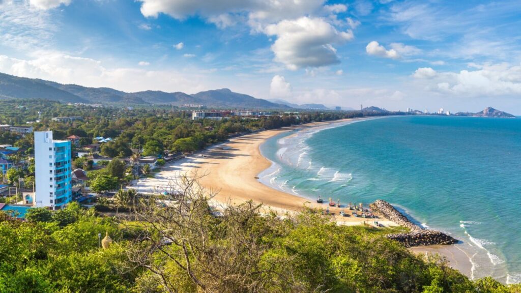 panoramic aerial view of Hua Hin