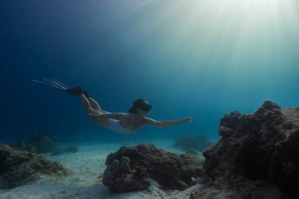 freediving in Seychelles
