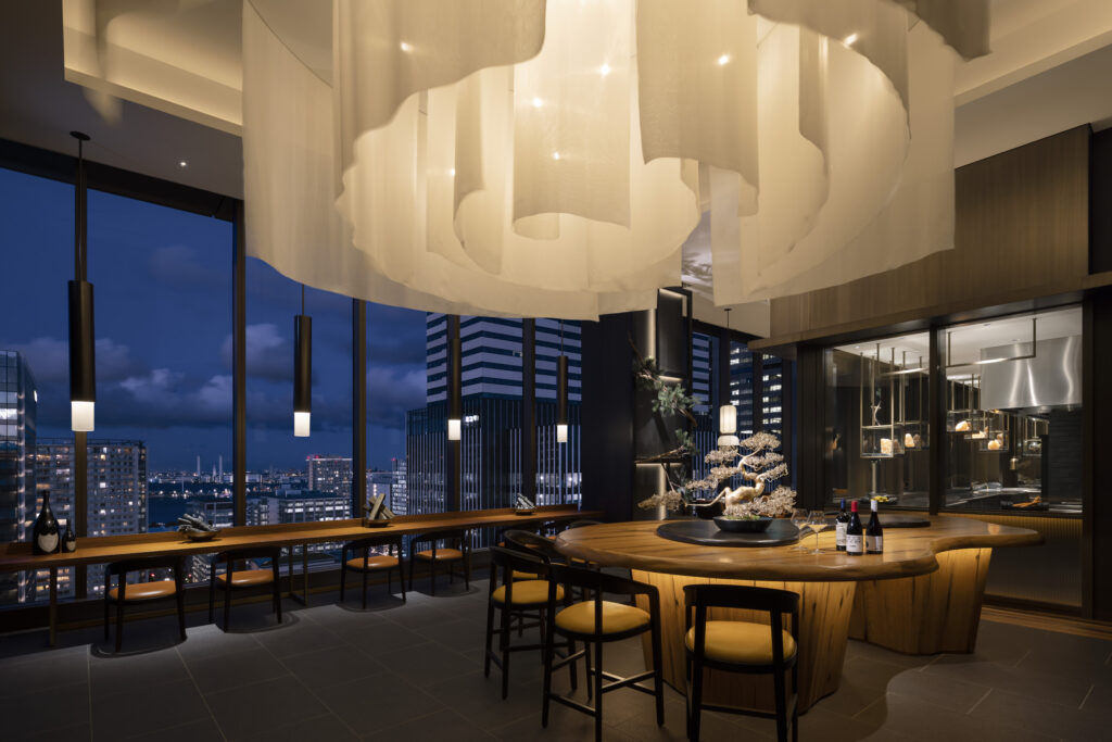 Westin Yokohama dining at night