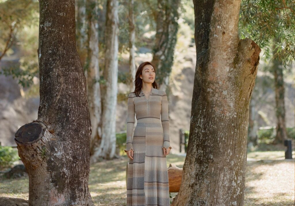 Christal Leung in forest
