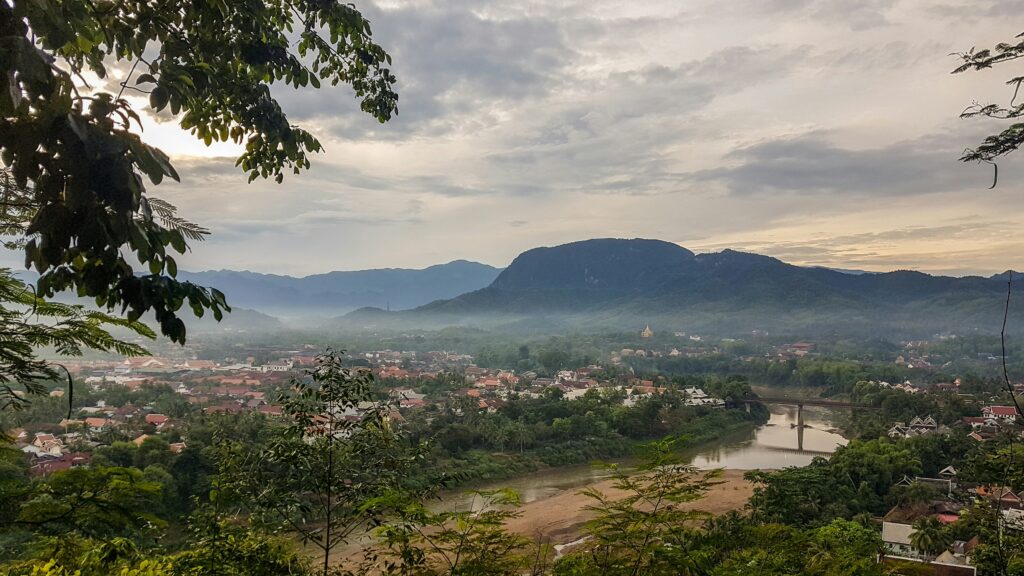 view from Phousi Hill Luang Prabang