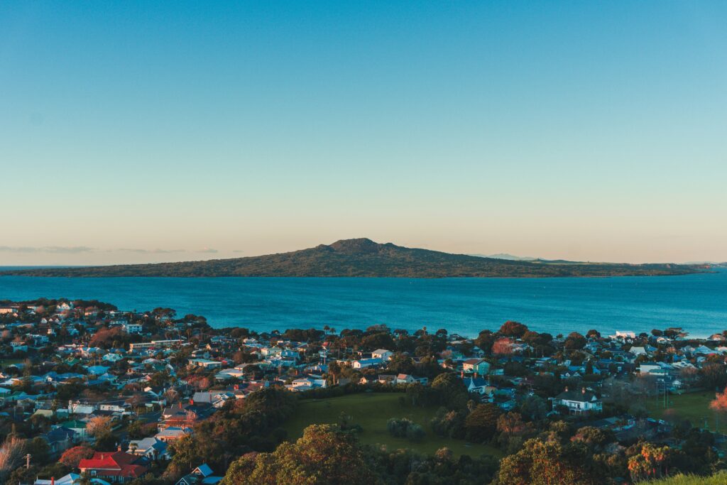 Rangitoto Island view from Mount Victoria