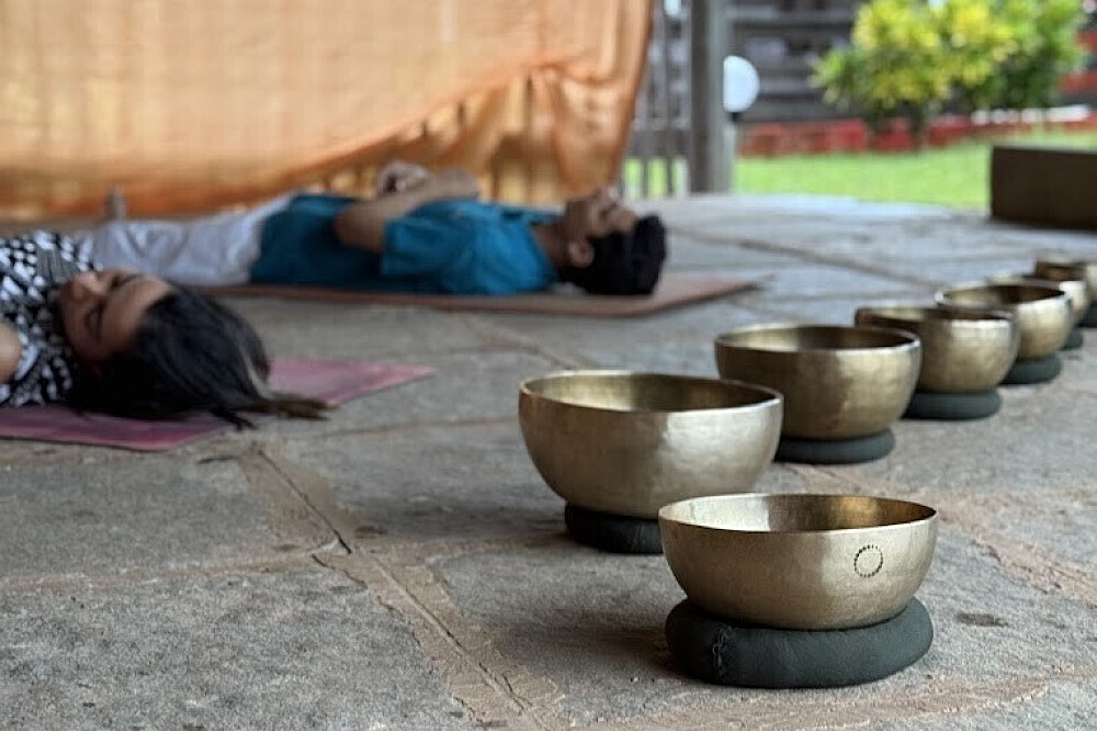 Japan sound healing at temple