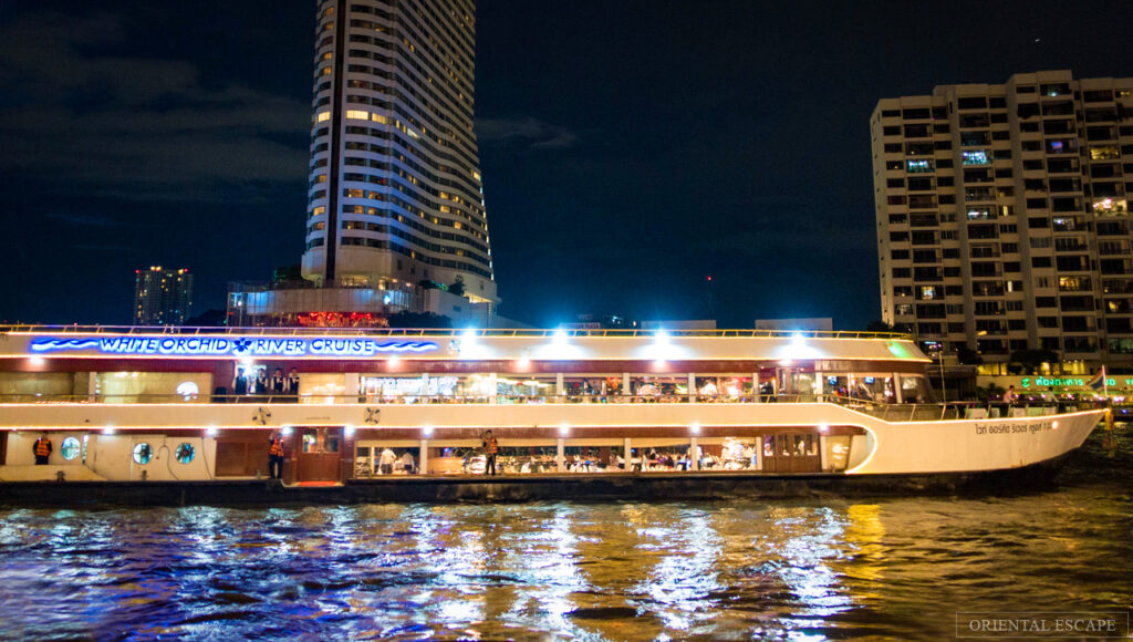 White Orchid dinner cruise at night