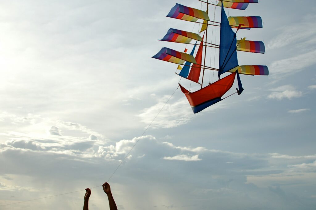 Bali kite over Kuta Beach