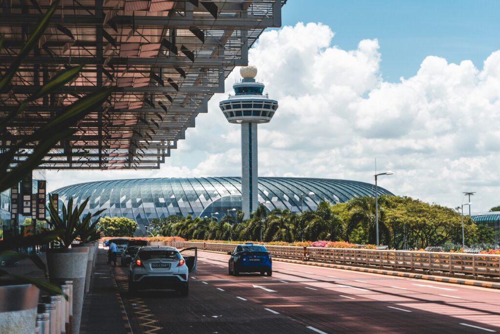 cars at Singapore Airport